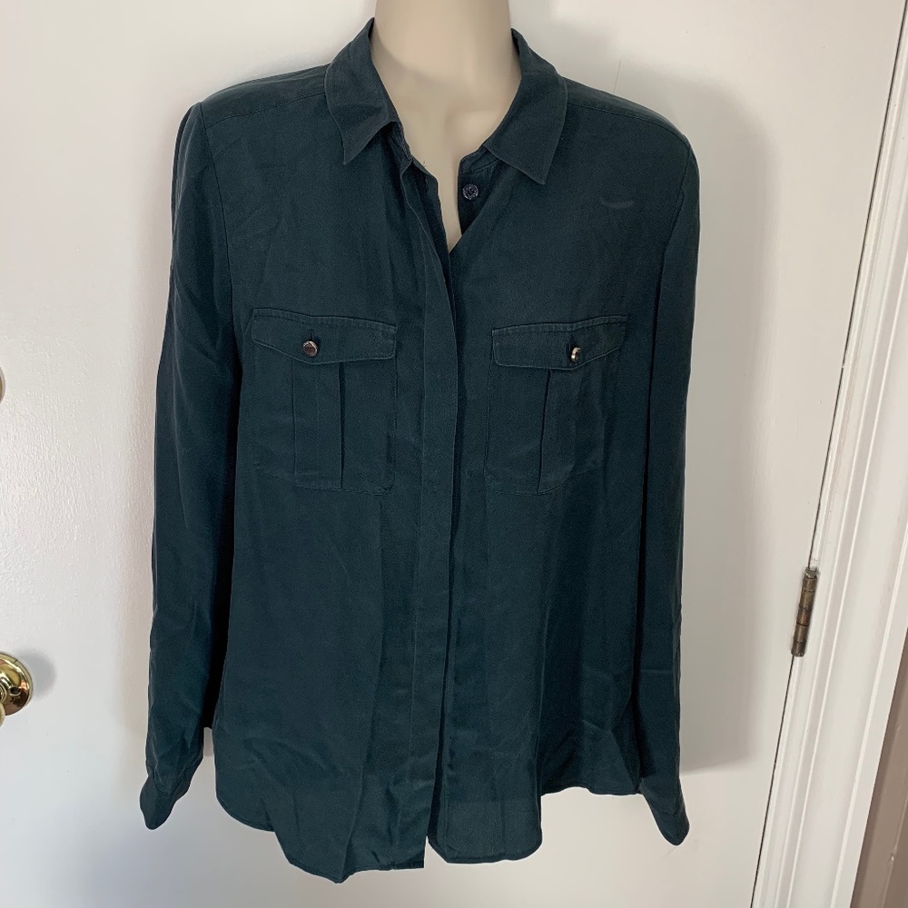 Ted Baker London Anusha silk button up blouse